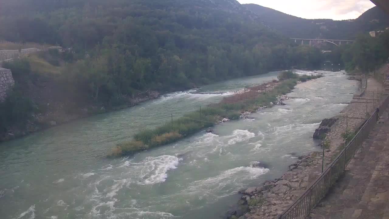 Soča River at Solkan Kayak Center