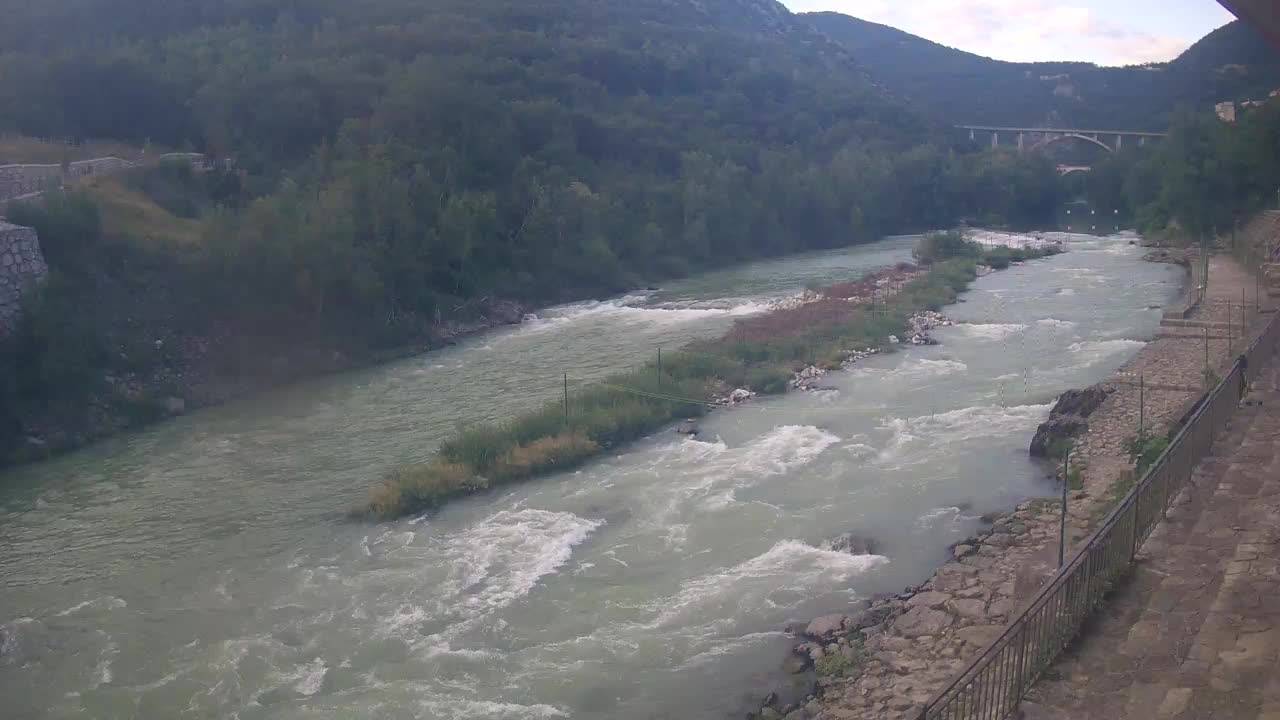 Soča River at Solkan Kayak Center