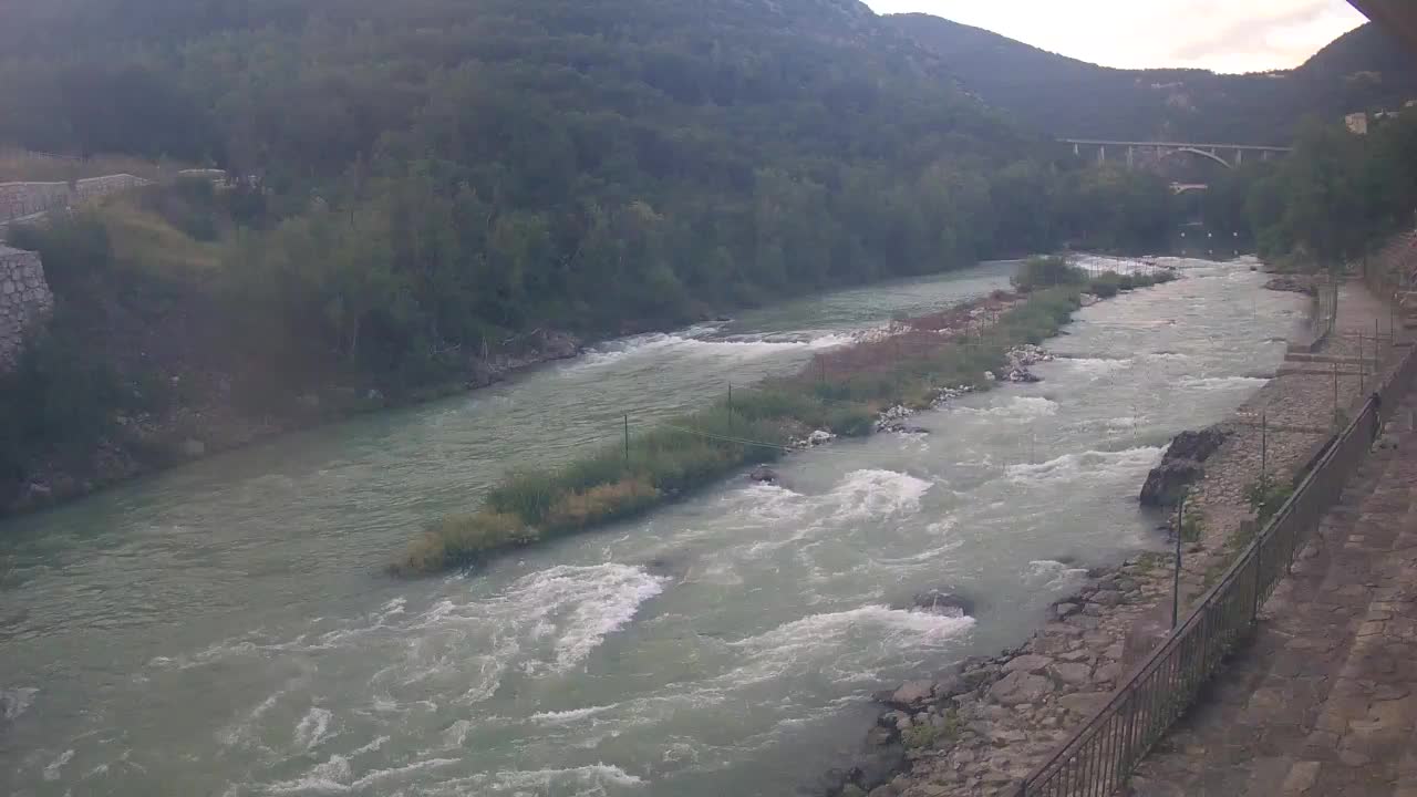 Soča River at Solkan Kayak Center
