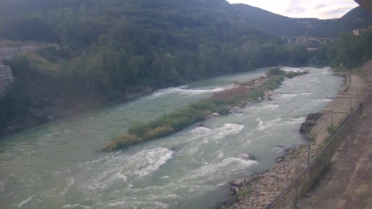 Soča River at Solkan Kayak Center