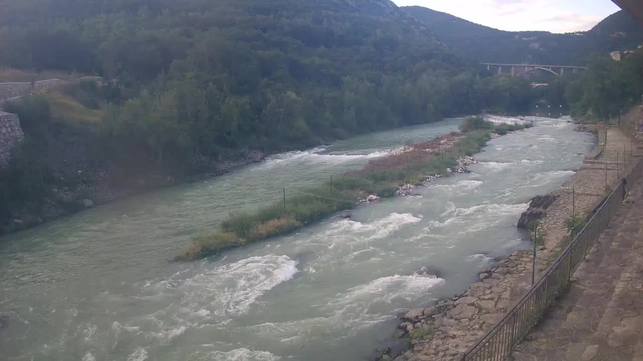 Soča River at Solkan Kayak Center