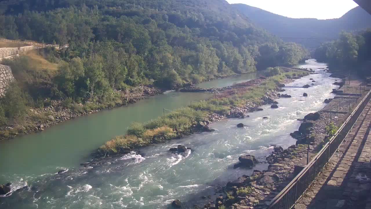 Soča River at Solkan Kayak Center