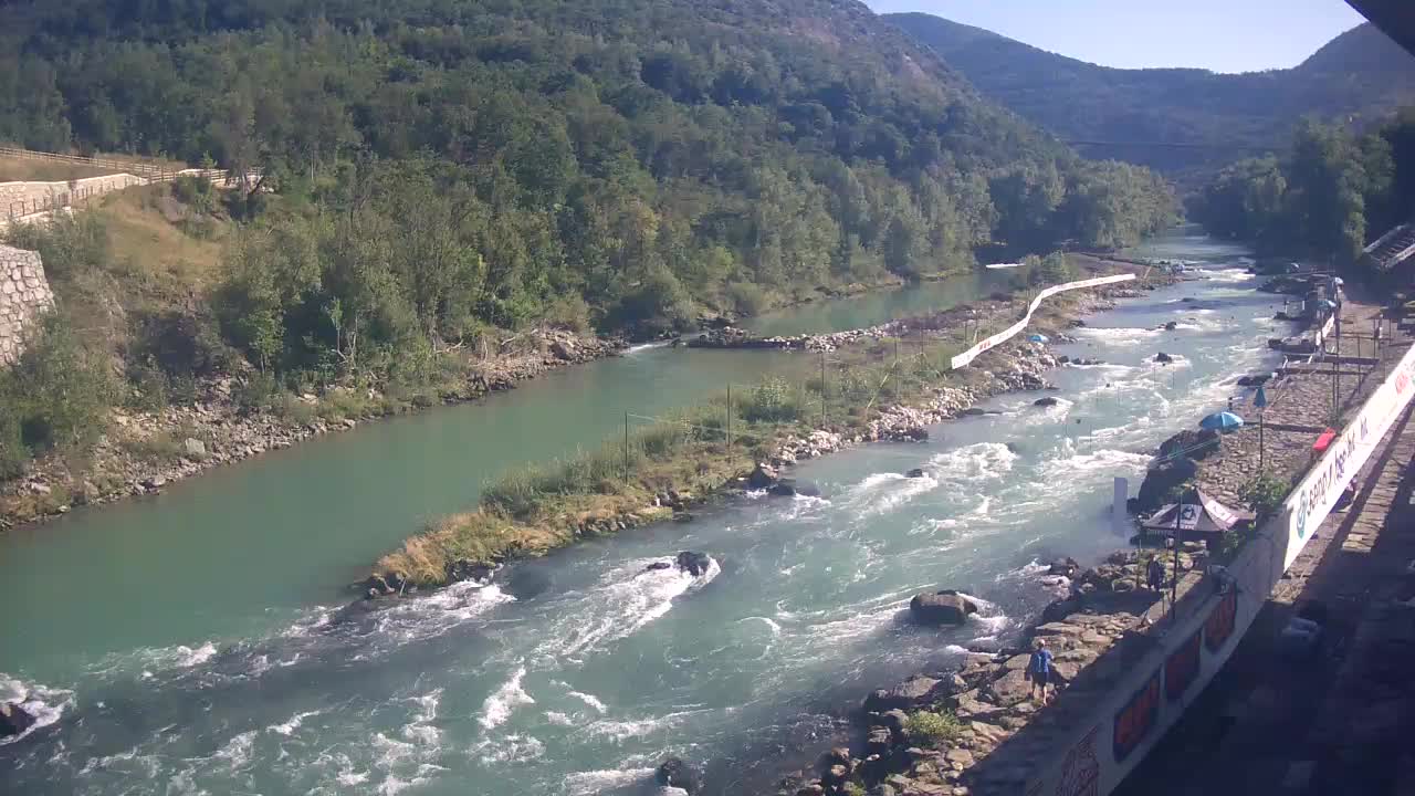 Soča River at Solkan Kayak Center