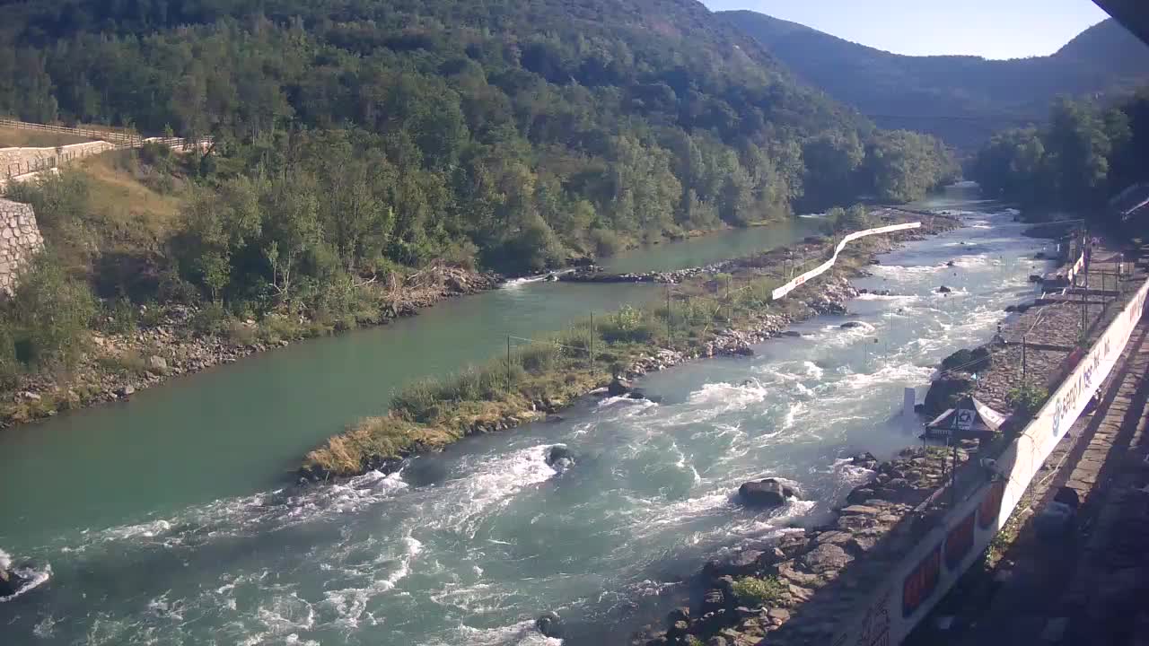 Soča River at Solkan Kayak Center