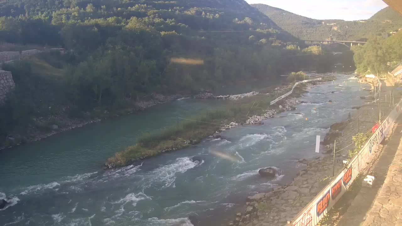 Soča River at Solkan Kayak Center
