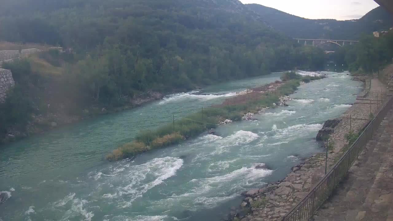 Soča River webcam at Solkan Kayak Center