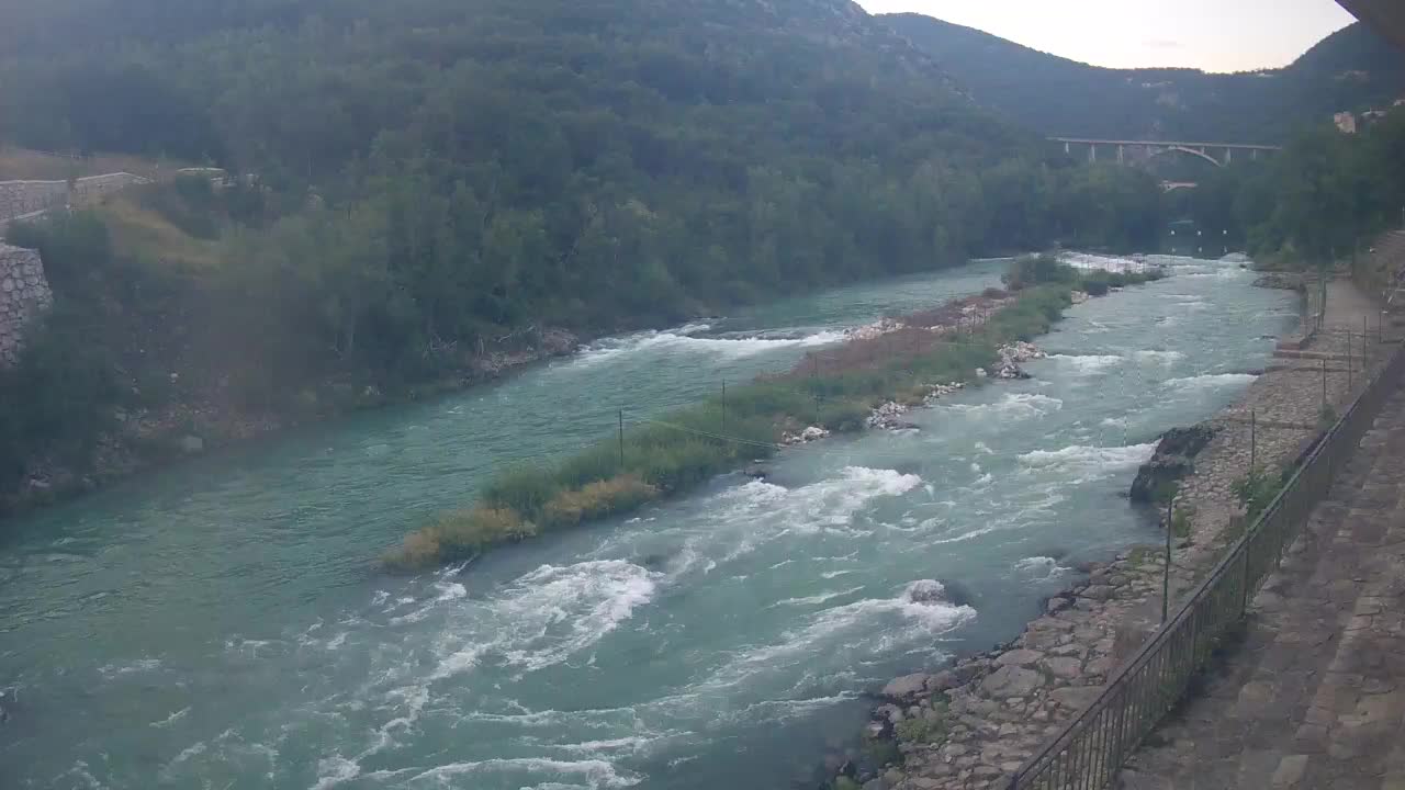 Soča River at Solkan Kayak Center
