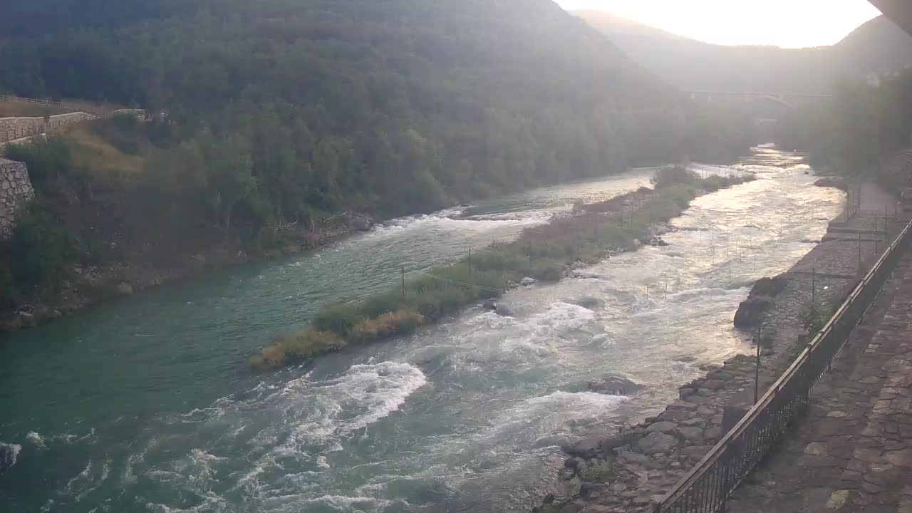 Soča River at Solkan Kayak Center