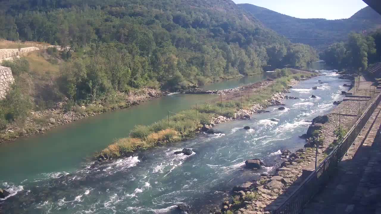 Soča River webcam at Solkan Kayak Center