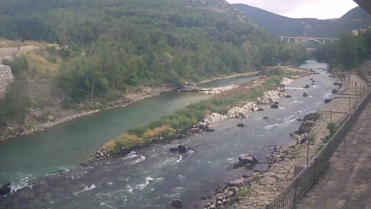Soča River webcam at Solkan Kayak Center