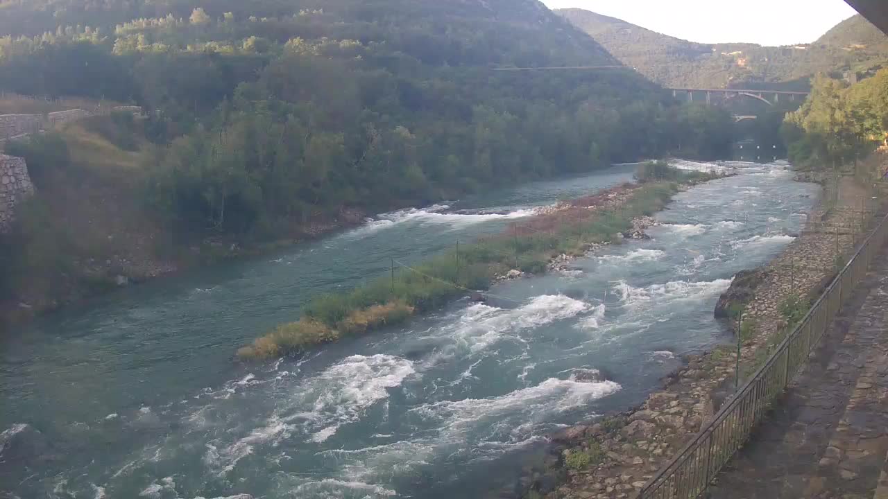 Soča River at Solkan Kayak Center