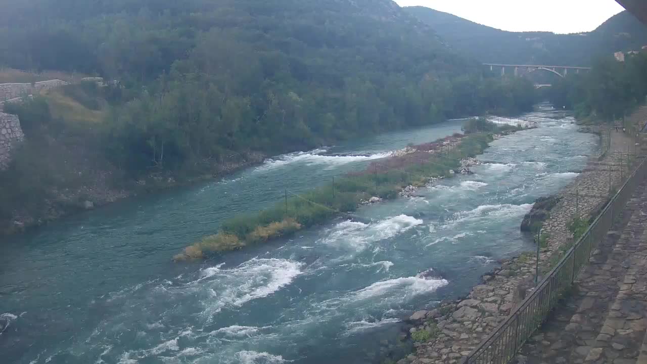 Soča River at Solkan Kayak Center