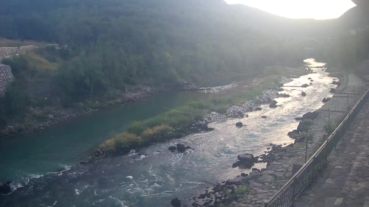 Soča River webcam at Solkan Kayak Center