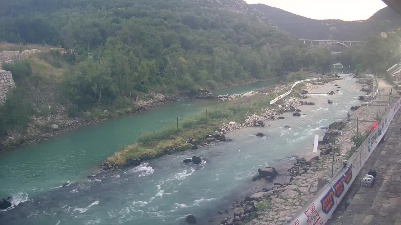 Soča River at Solkan Kayak Center