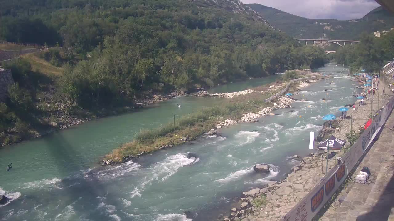 Soča River at Solkan Kayak Center