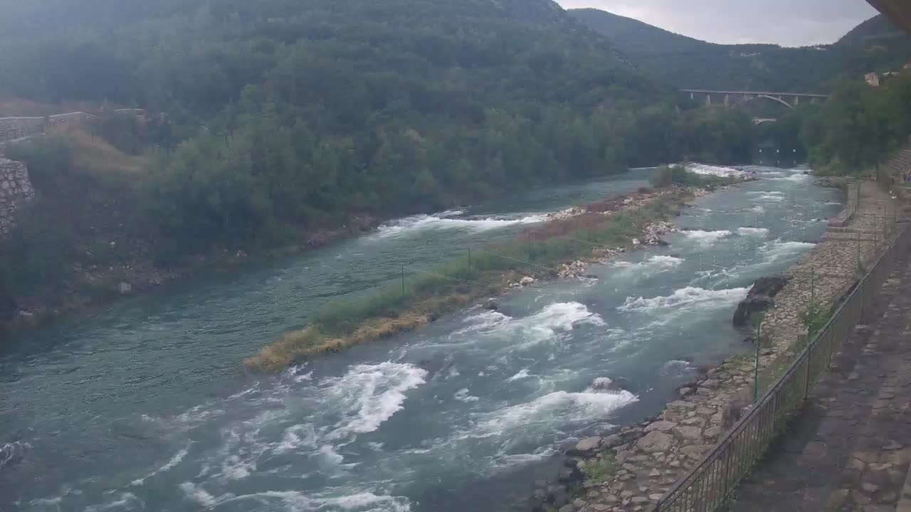 Soča River webcam at Solkan Kayak Center
