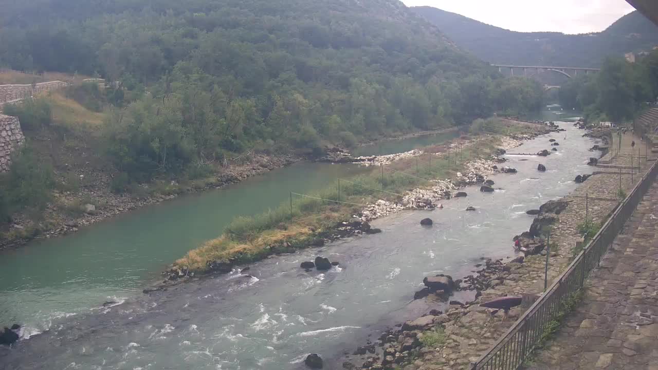 Soča River webcam at Solkan Kayak Center