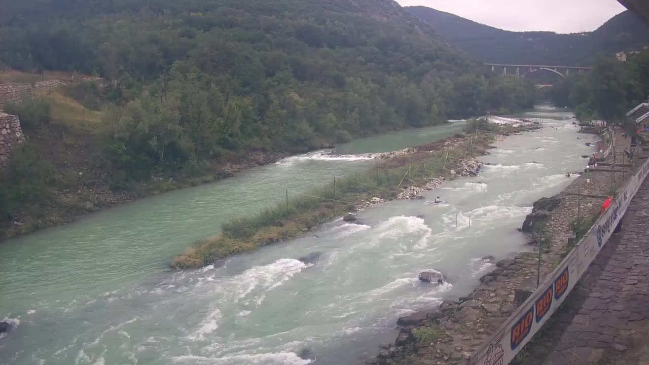 Soča River webcam at Solkan Kayak Center