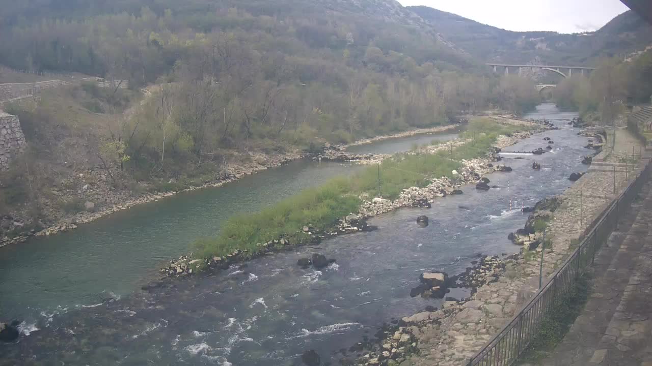 Soča River at Solkan Kayak Center