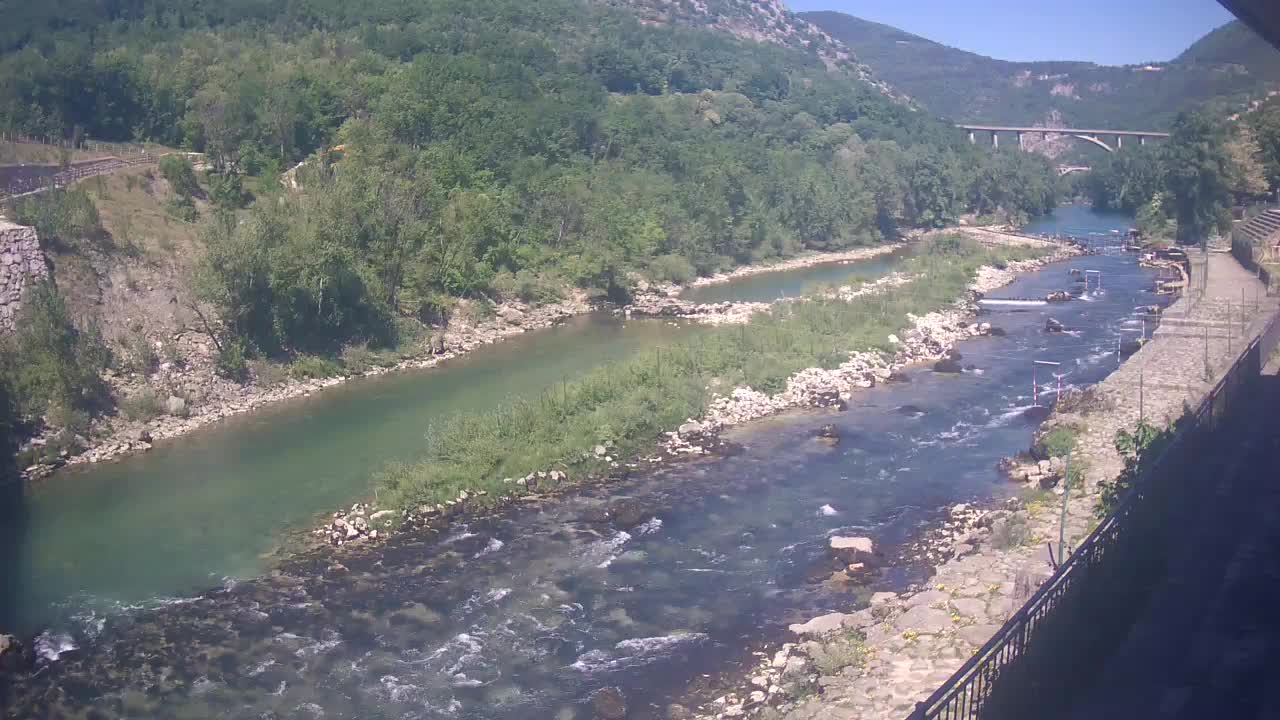 Soča River webcam at Solkan Kayak Center