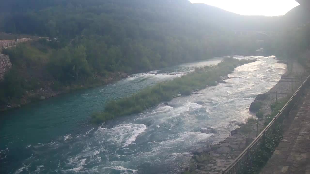 Soča River webcam at Solkan Kayak Center