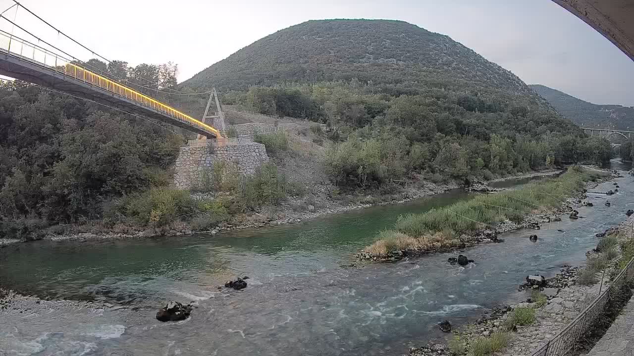 Soča River webcam at Solkan Kayak Center