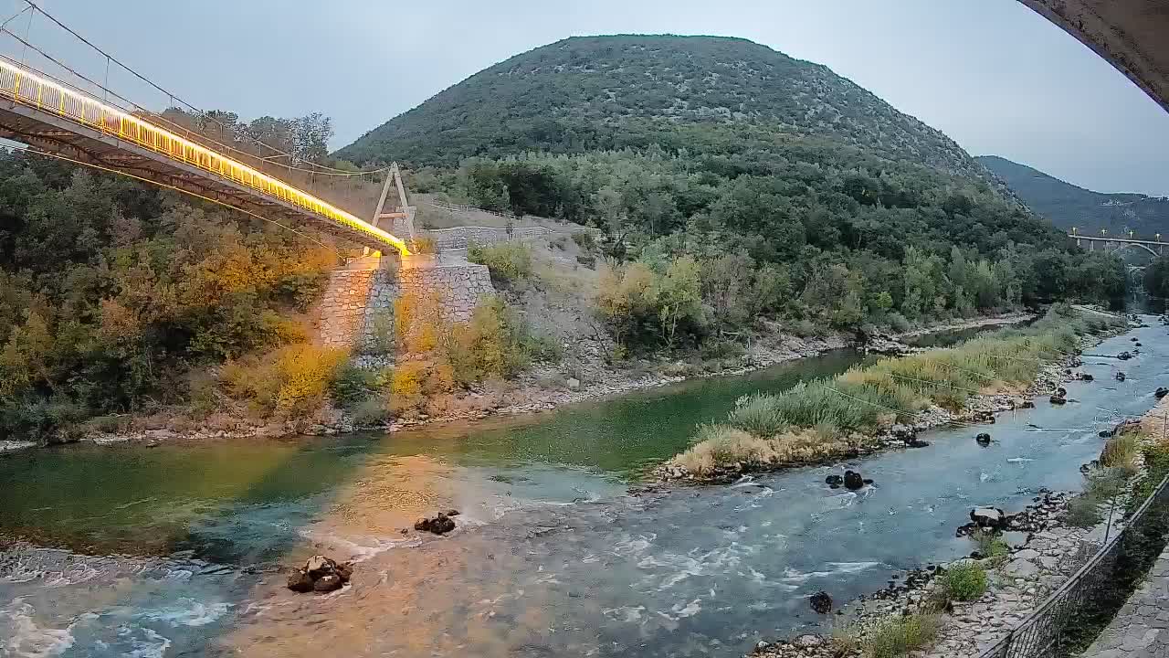 Soča River webcam at Solkan Kayak Center