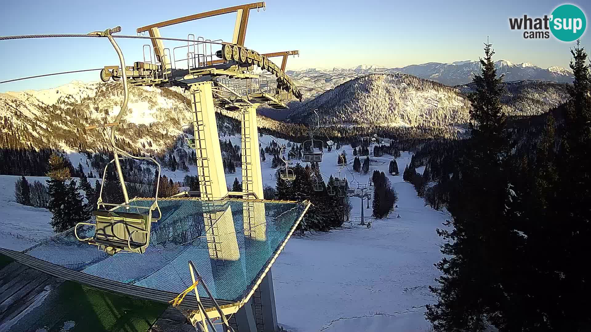 Live cam Sorica Skigebiet Krvavec – Soriška Planina – Vrh Lajnar