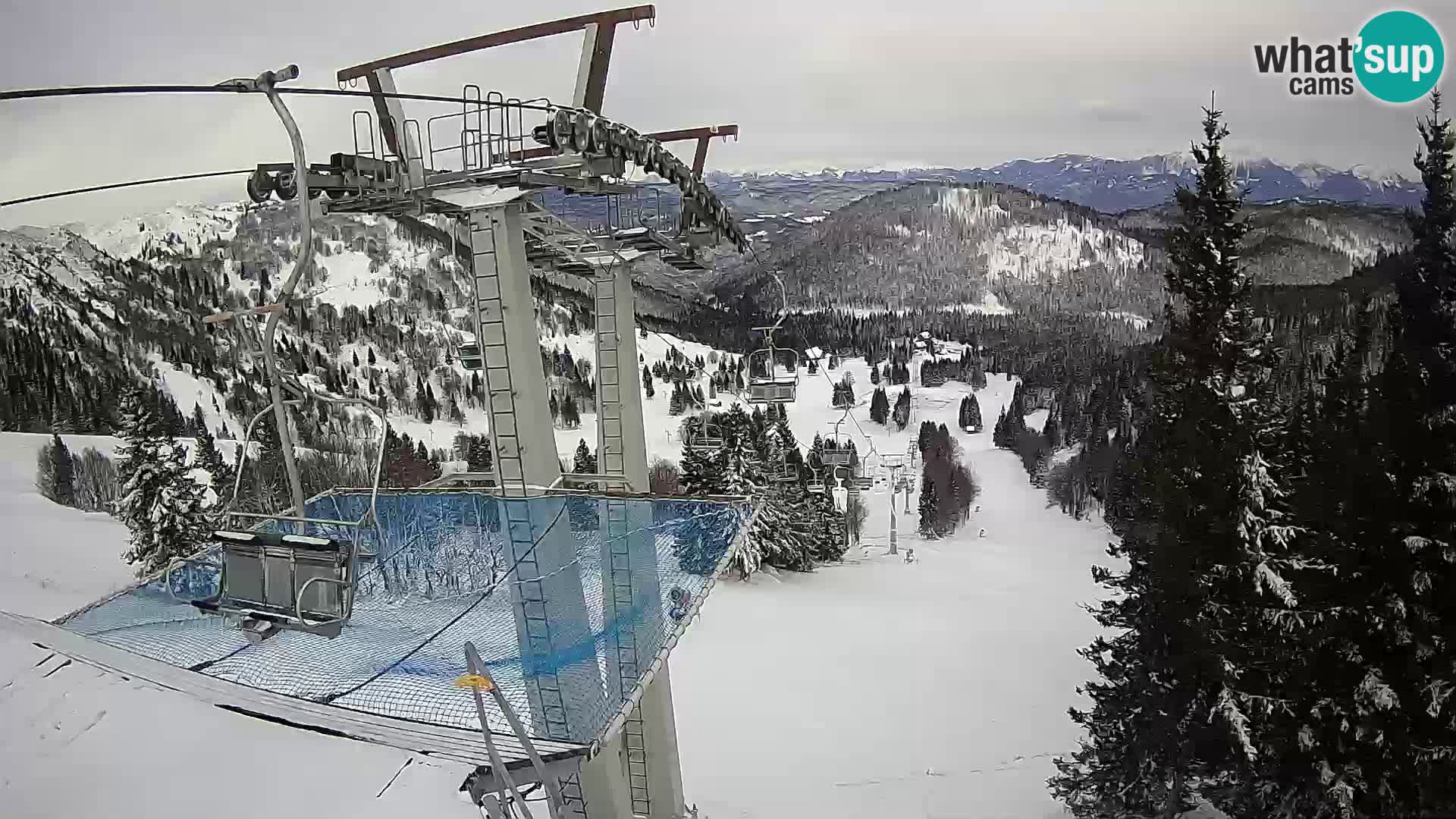 Live cam Sorica Skigebiet Krvavec – Soriška Planina – Vrh Lajnar