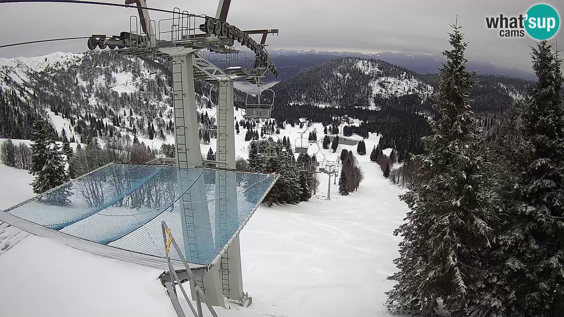 Web kamera Sorica Skijalište – Soriška Planina – Vrh Lajnar