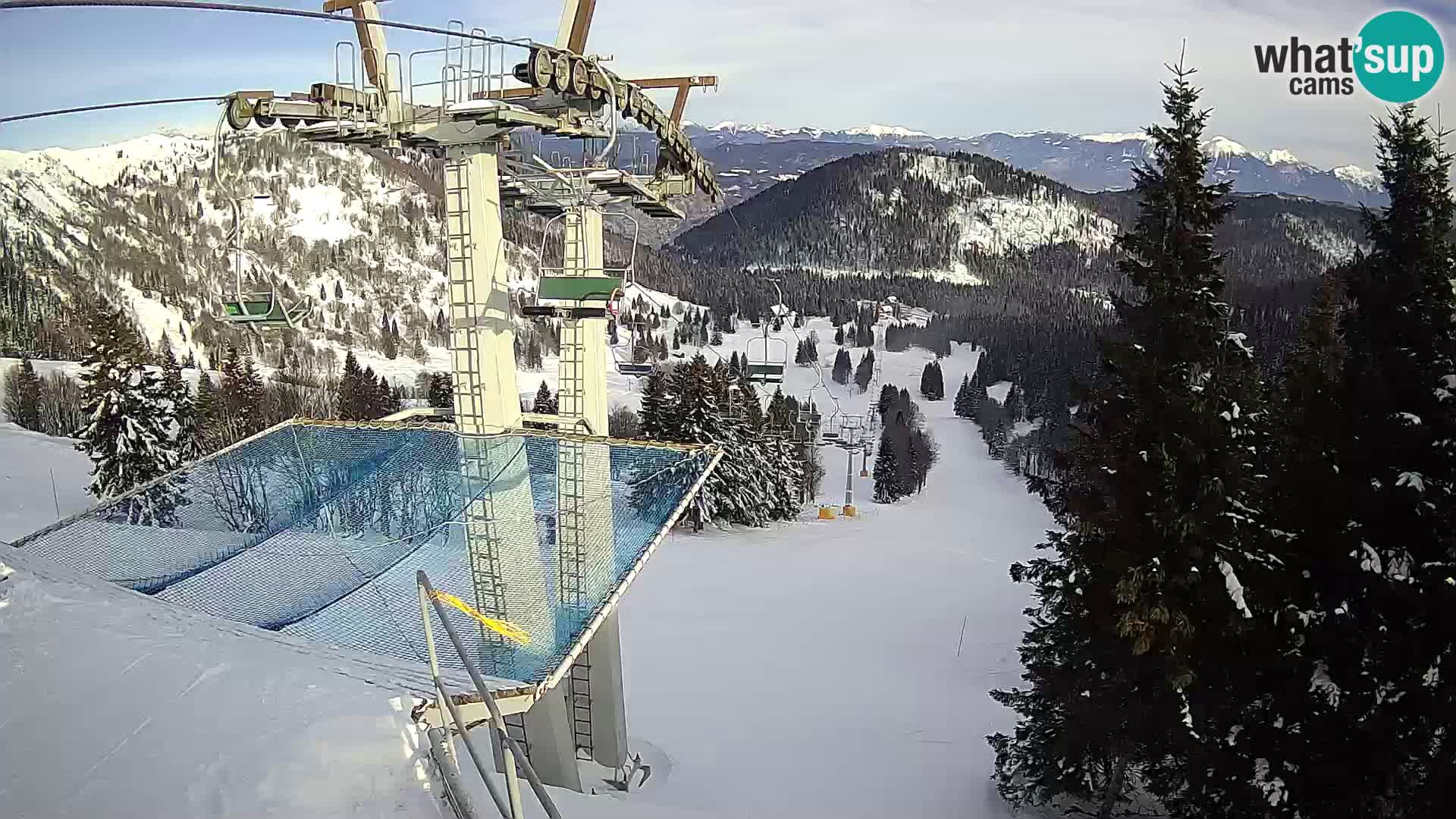 Live cam Sorica Skigebiet Krvavec – Soriška Planina – Vrh Lajnar