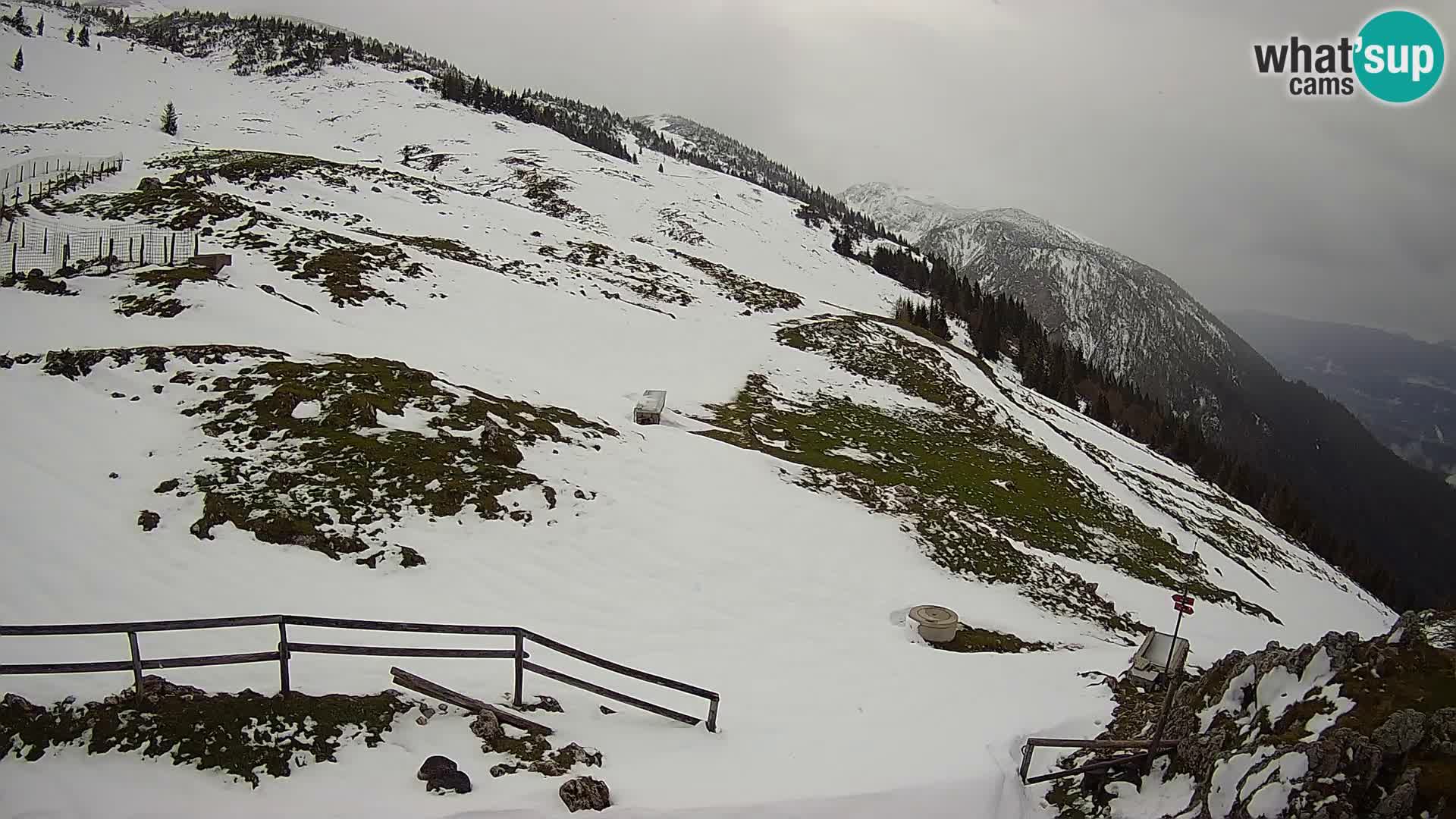 Struška nad Jesenicami Live webcam planina Svečica (Belška planina) – Karavanke – Slovénie