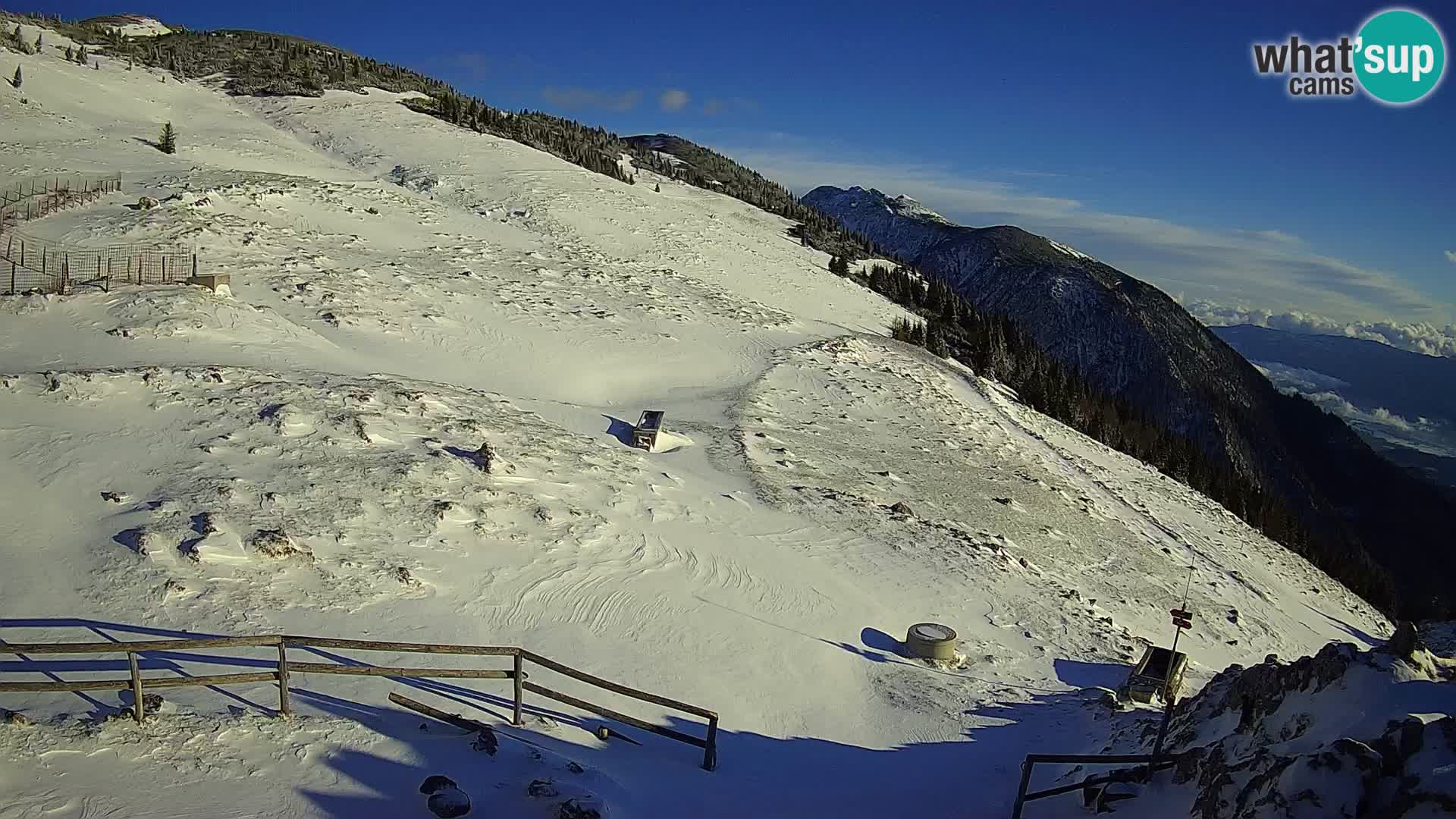 Struška nad Jesenicami spletna kamera planina Svečica (Belška planina) – Karavanke