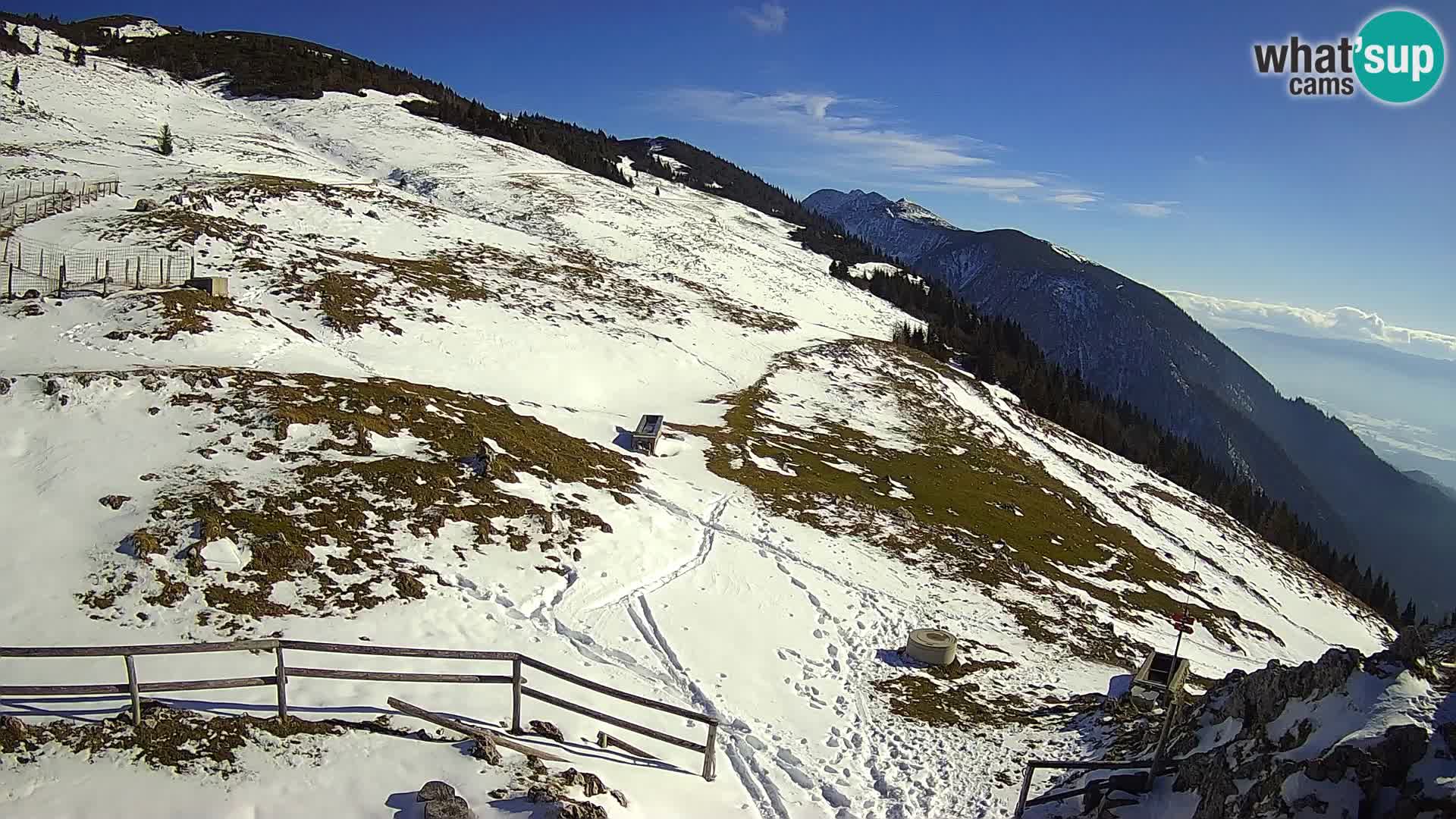 Struška nad Jesenicami web kamera planina Svečica (Belška planina) – Karavanke – Slovenija