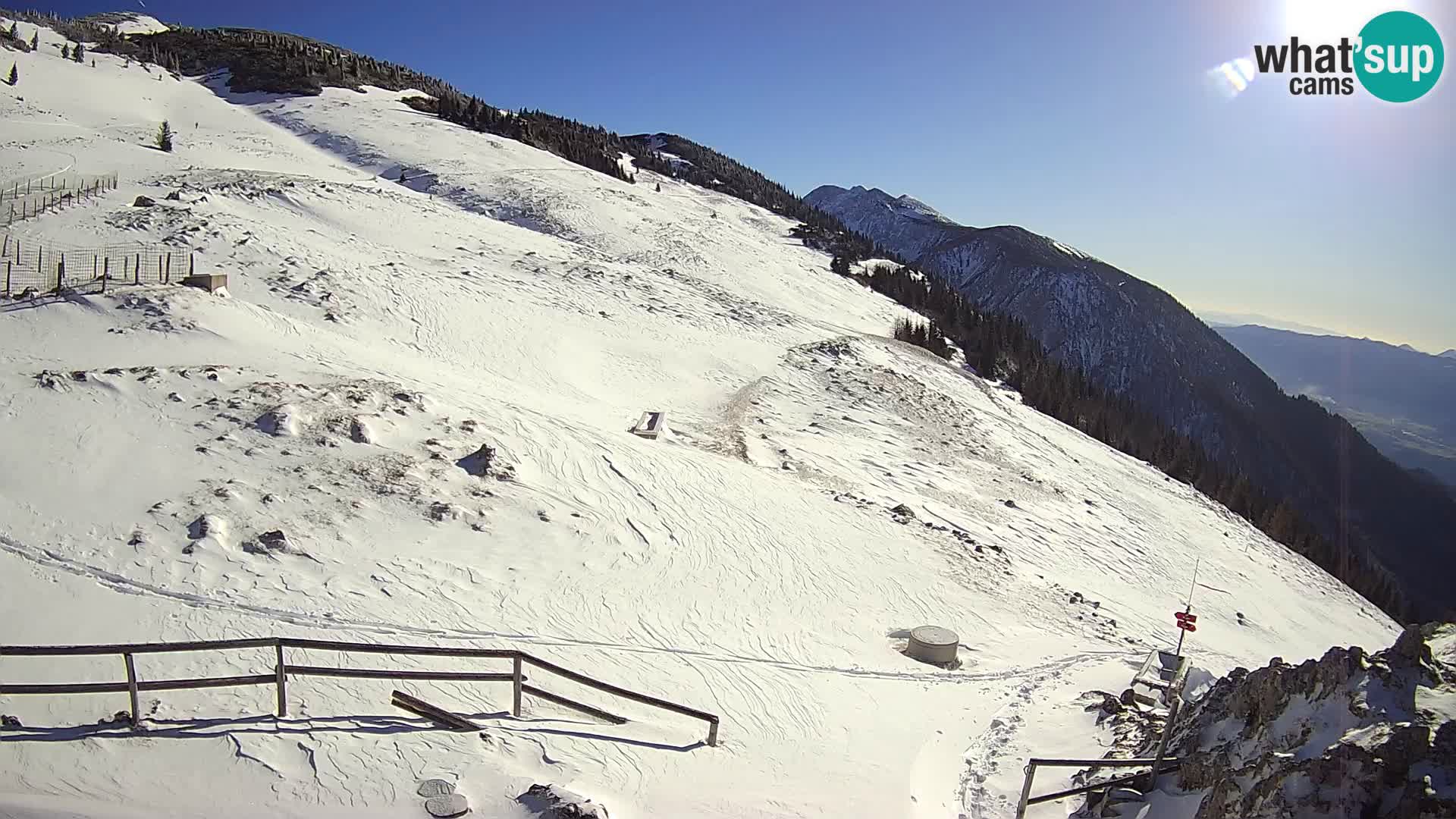 Struška nad Jesenicami Live webcam planina Svečica (Belška planina) – Karavanke – Slovénie