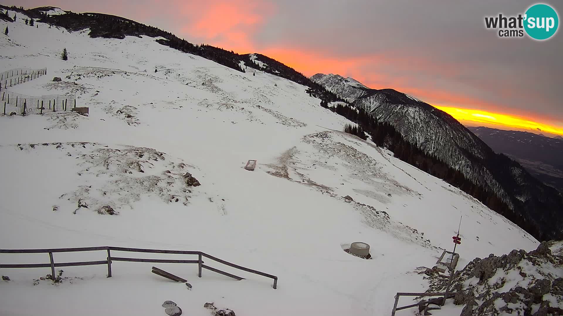 Struška nad Jesenicami Live webcam planina Svečica (Belška planina) – Karavanke – Slovénie