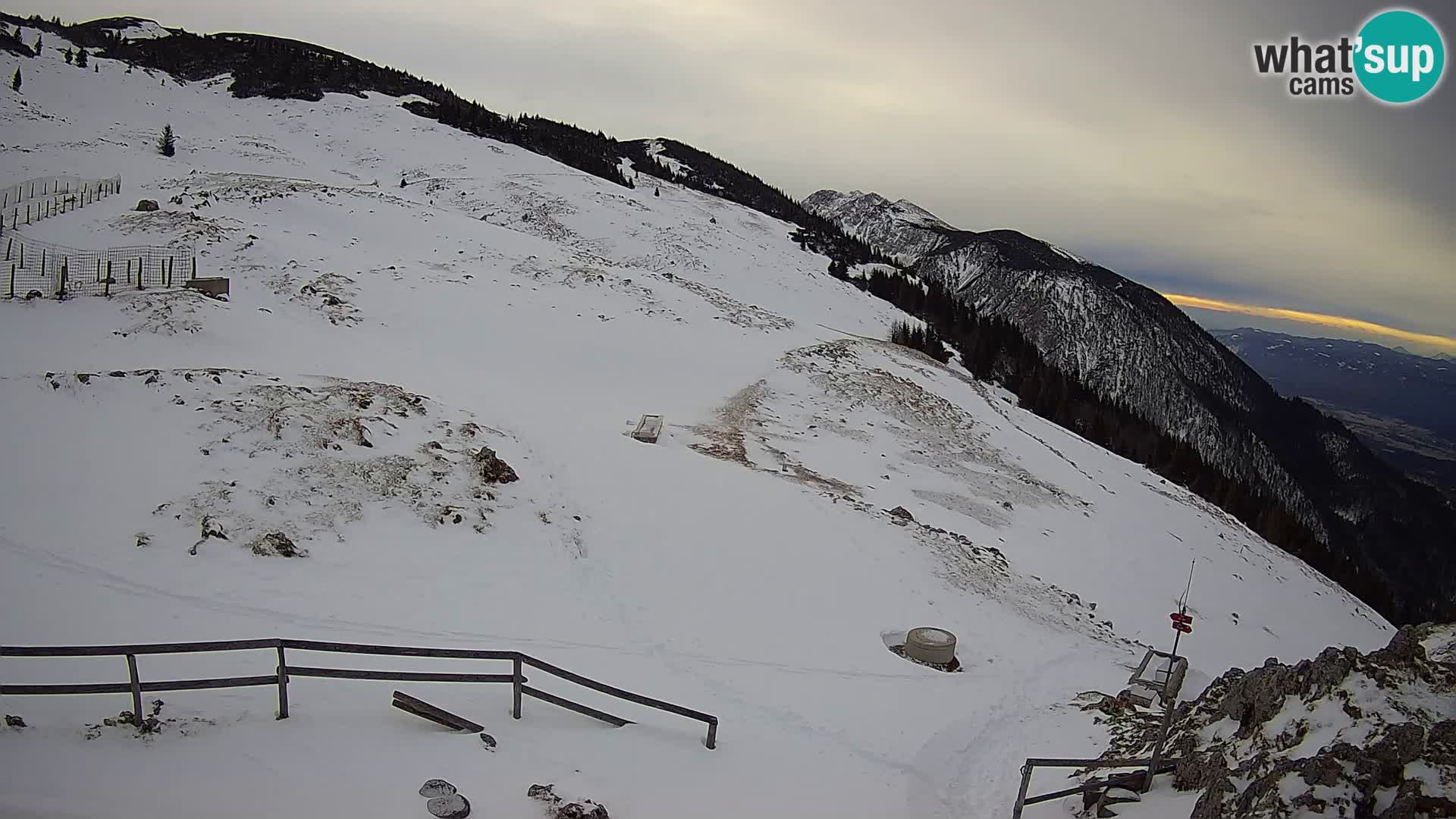 Struška nad Jesenicami web kamera planina Svečica (Belška planina) – Karavanke – Slovenija