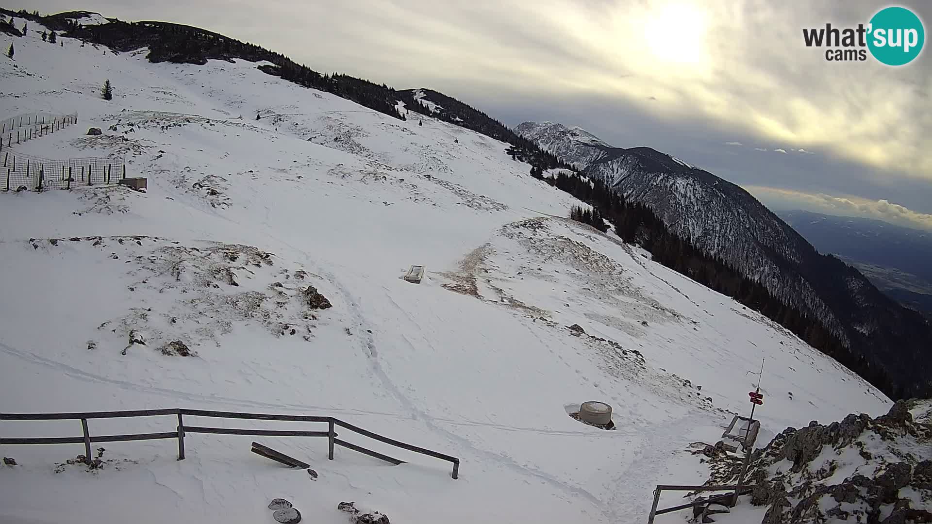 Struška nad Jesenicami Live webcam planina Svečica (Belška planina) – Karavanke – Slovénie