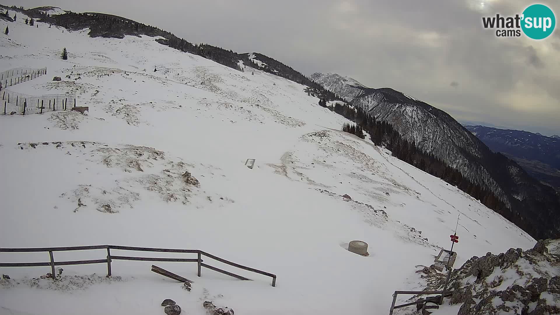 Struška nad Jesenicami spletna kamera planina Svečica (Belška planina) – Karavanke