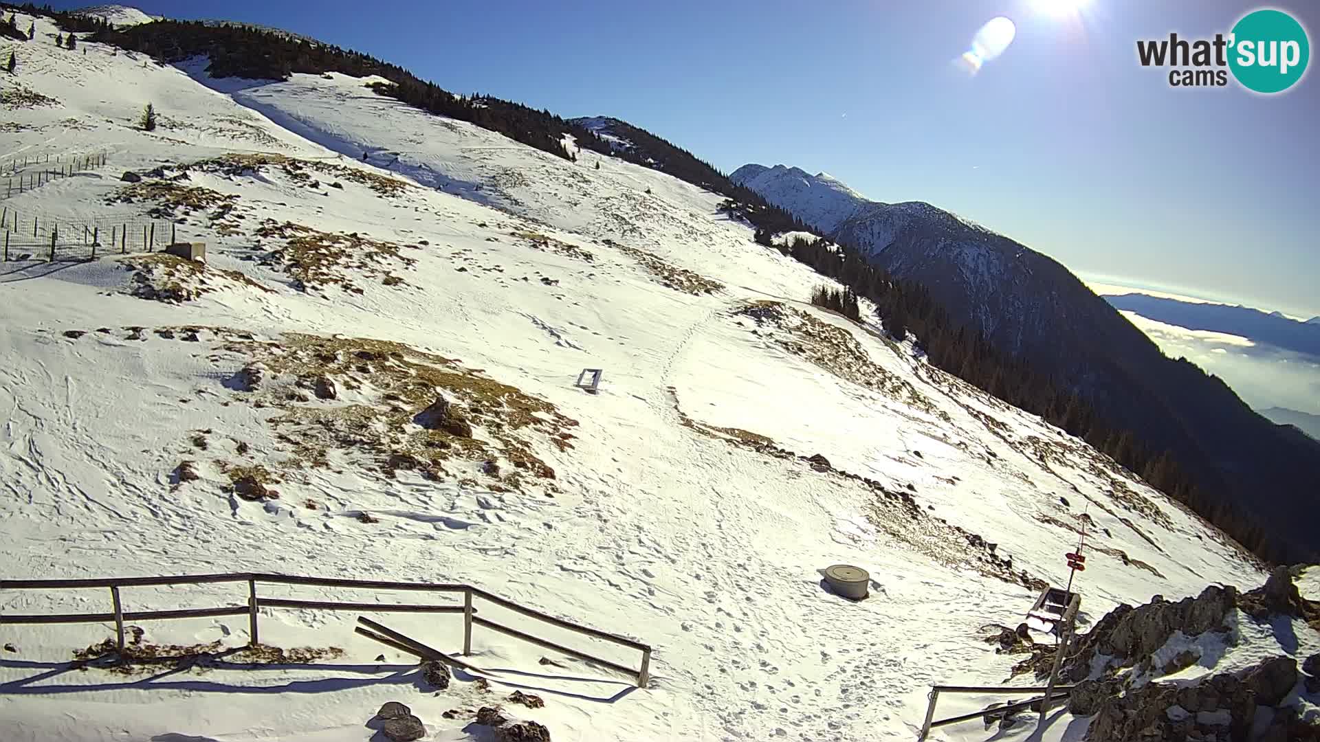 Struška nad Jesenicami Live webcam planina Svečica (Belška planina) – Karavanke – Slovénie