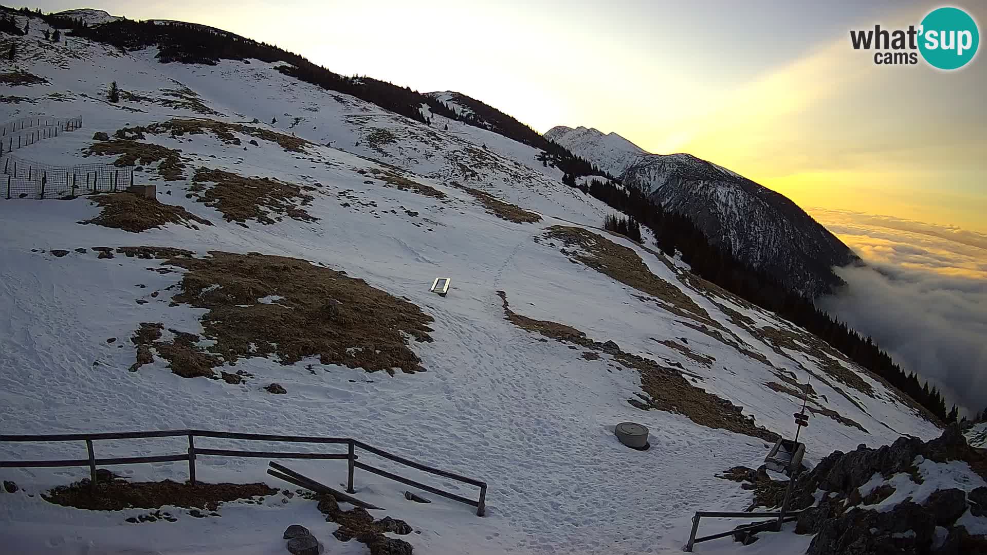 Struška nad Jesenicami web kamera planina Svečica (Belška planina) – Karavanke – Slovenija