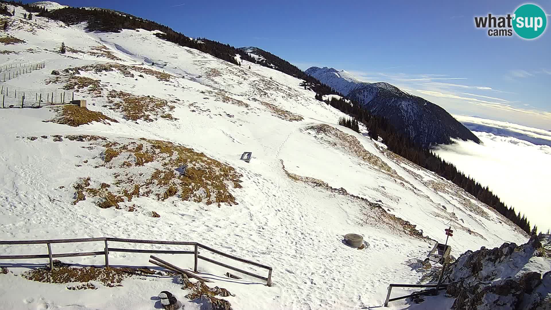 Struška nad Jesenicami Live webcam planina Svečica (Belška planina) – Karavanke – Slovénie