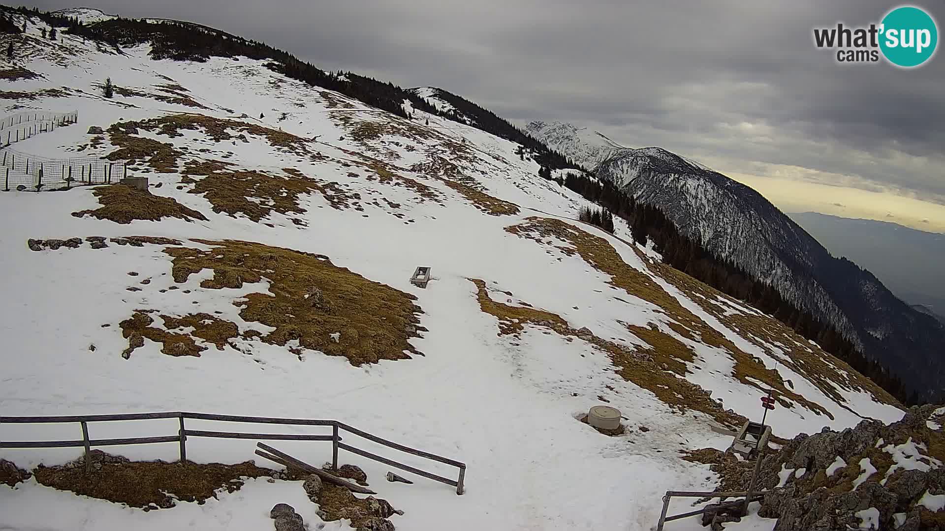 Struška nad Jesenicami Live webcam planina Svečica (Belška planina) – Karavanke – Slovénie