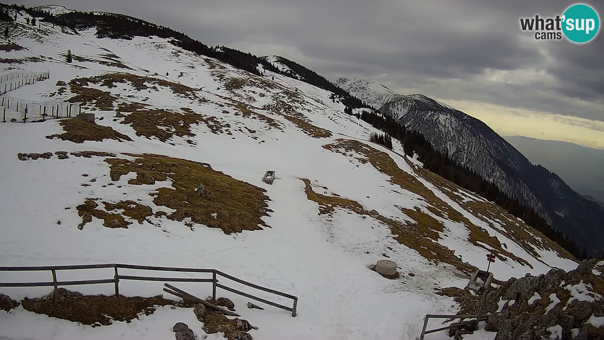 Struška nad Jesenicami Live webcam planina Svečica (Belška planina) – Karavanke – Slovénie