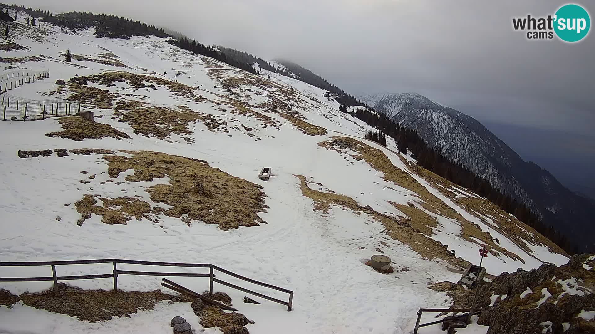 Struška nad Jesenicami spletna kamera planina Svečica (Belška planina) – Karavanke