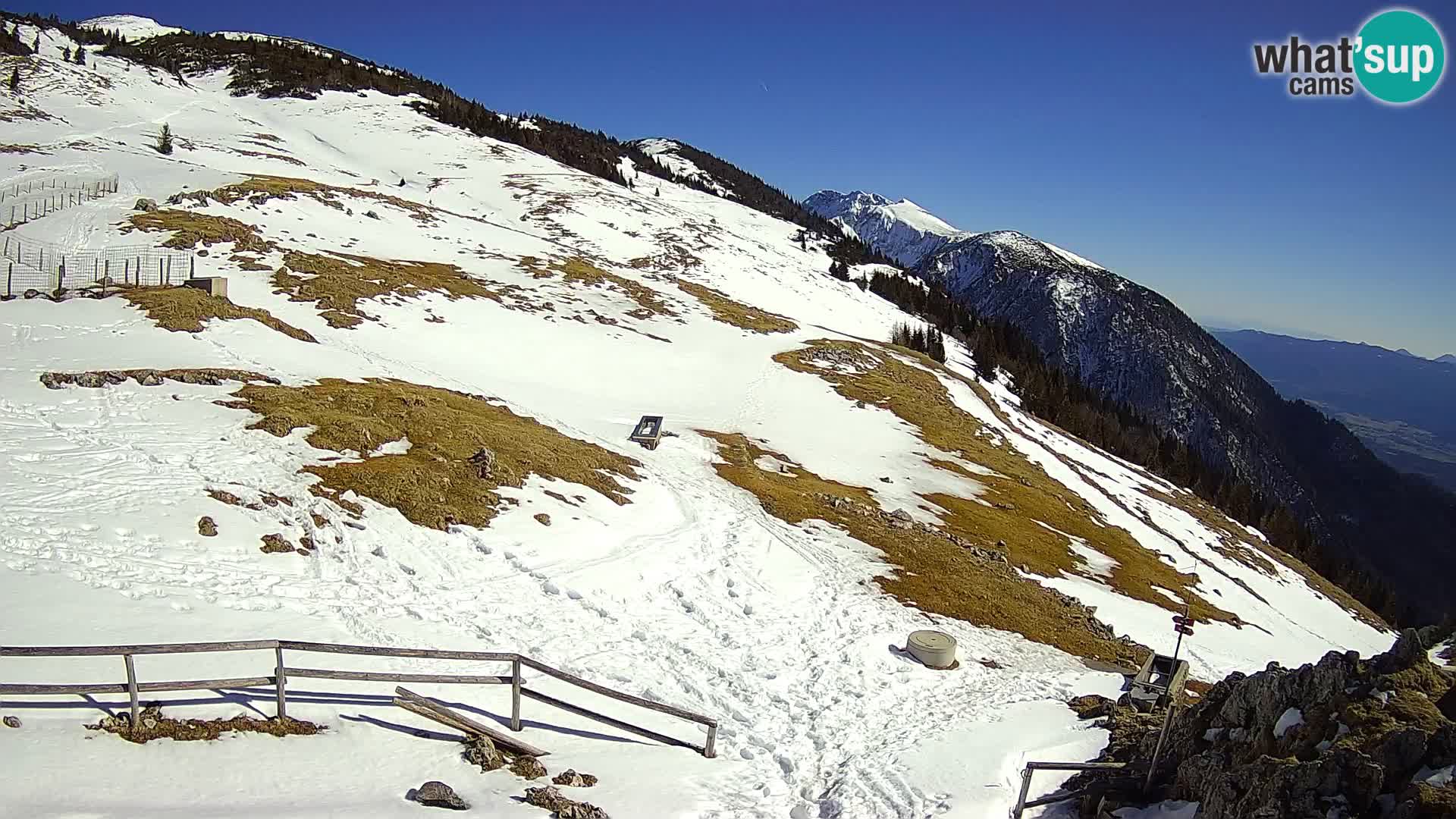 Struška nad Jesenicami spletna kamera planina Svečica (Belška planina) – Karavanke