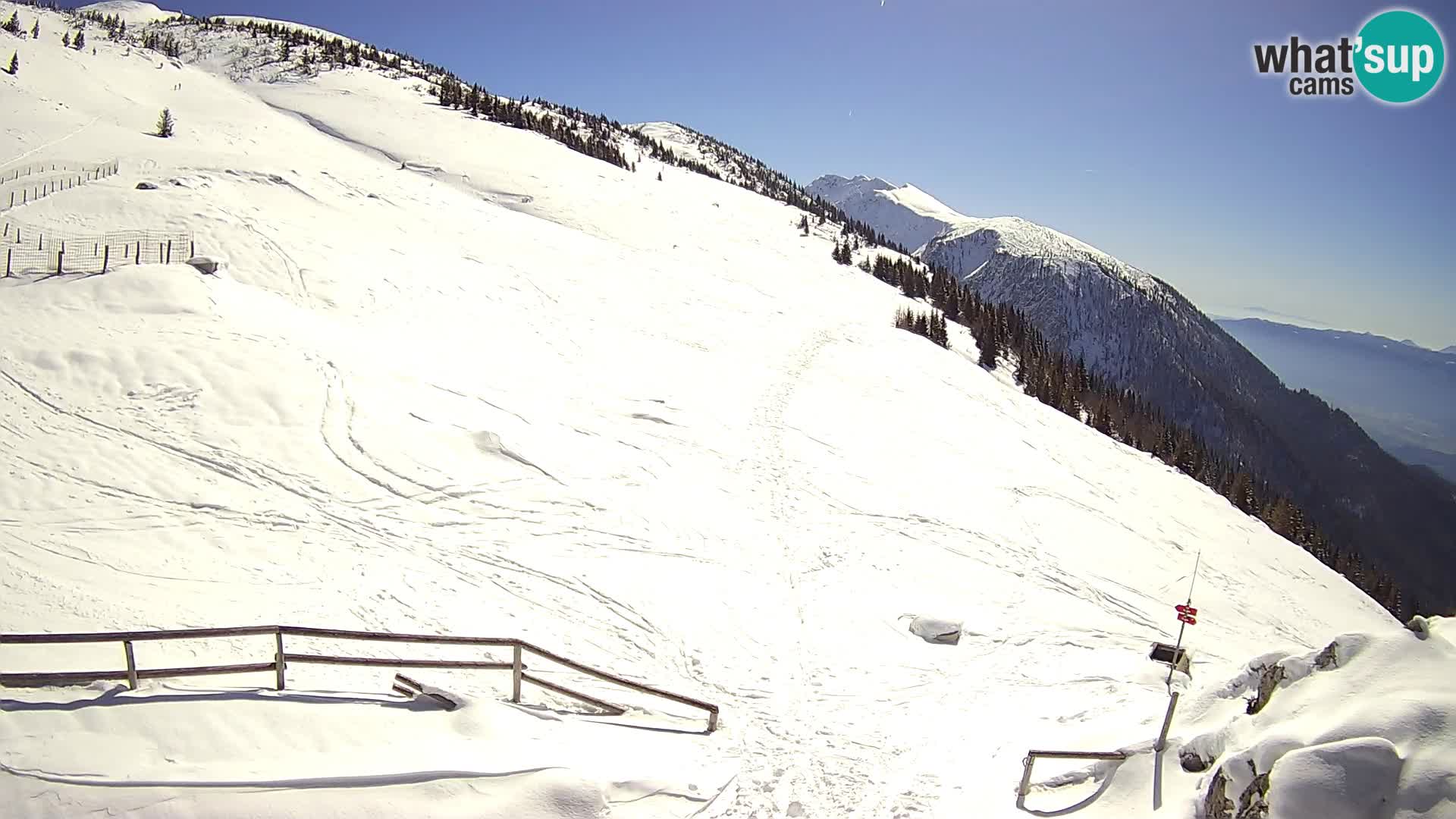 Struška nad Jesenicami Live webcam planina Svečica (Belška planina) – Karavanke – Slovénie