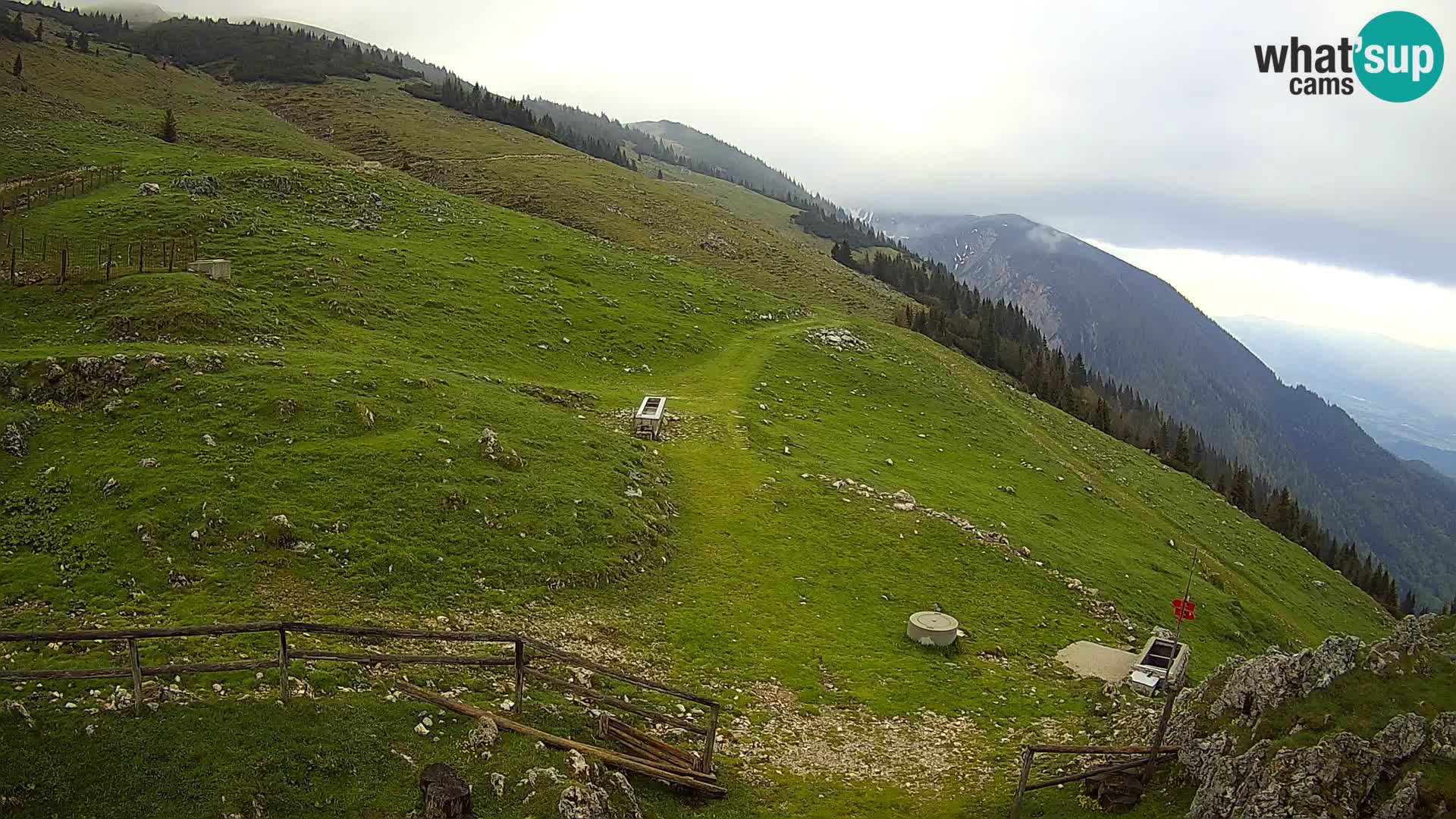 Struška nad Jesenicami spletna kamera planina Svečica (Belška planina) – Karavanke