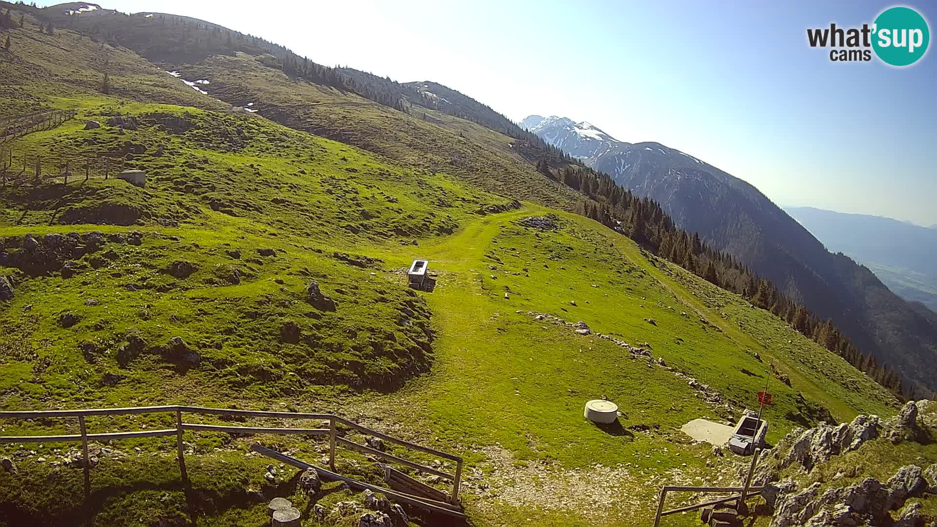 Struška nad Jesenicami Live webcam planina Svečica (Belška planina) – Karavanke – Slovénie
