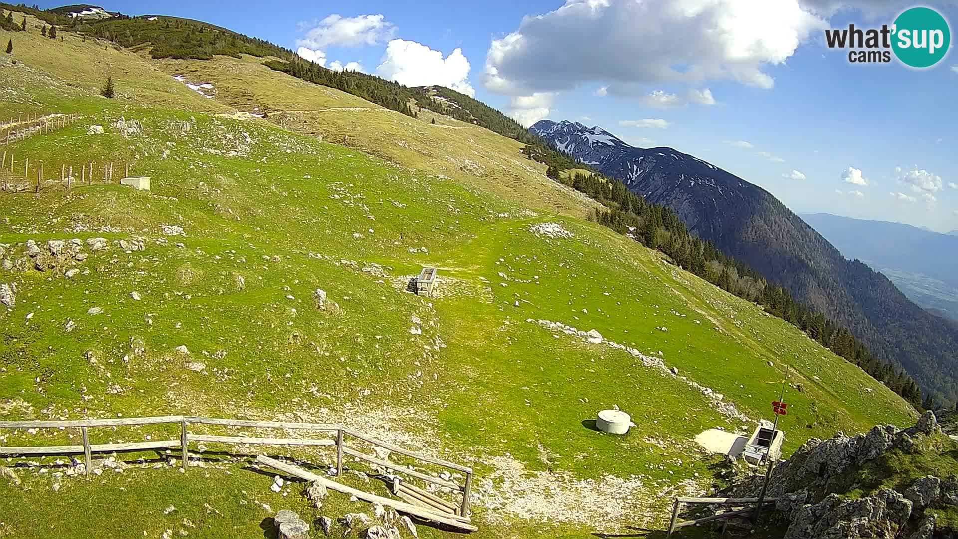 Struška nad Jesenicami spletna kamera planina Svečica (Belška planina) – Karavanke